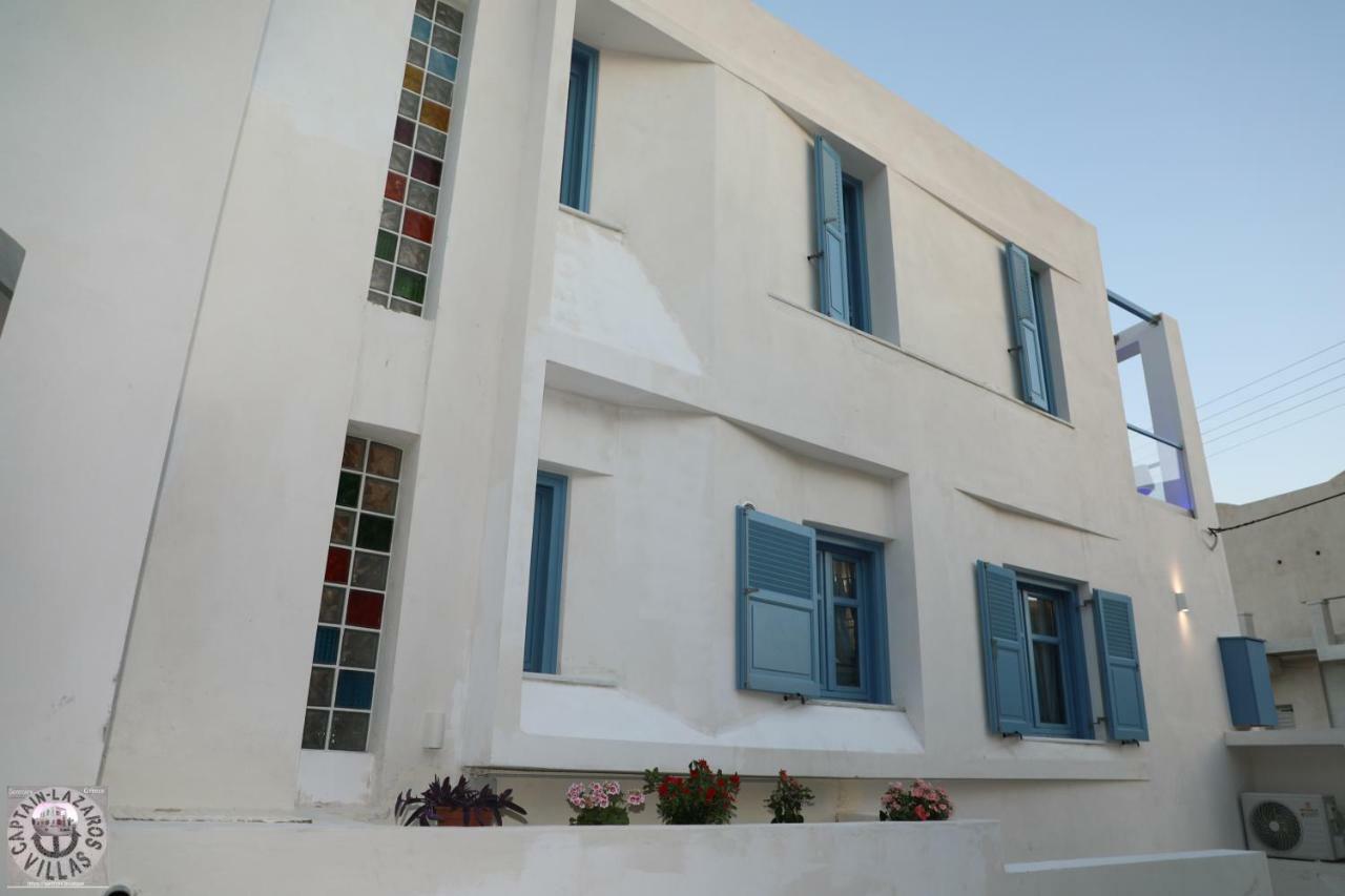 Located By The Sea One Beachfront Private Captain Lazaros Pool Villa With Loft In 750Sqm Spacious Private Plot-Jacuzzi-Sunrelax-Furnished Terace-Gazebo-Private Parking,Sleep 3 Adults And 2 Children, Just Steps From The Black Beach-Seaview 佩里萨 外观 照片